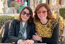 صورة الفنانة ماجدة الرومي في ضيافة الهام شاهين والأصدقاء ومأدبة غداء على النيل