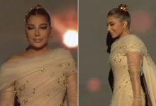 صورة أصالة في مقدمة المشهد بعد حفلها الكبير بسوريا وتسلمها عود والدها الراحل مصطفي نصري
